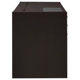 Halston Cappuccino Rectangular Connect-it Office Desk by Coaster at Eve Furniture