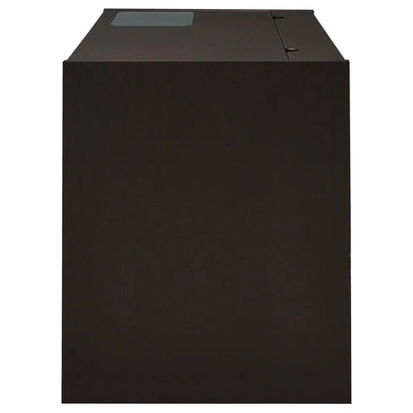 Halston Cappuccino Rectangular Connect-it Office Desk by Coaster at Eve Furniture
