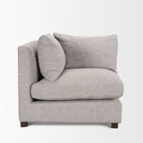 Halston Corner Light Grey Performance Fabric by Mercana at Eve Furniture