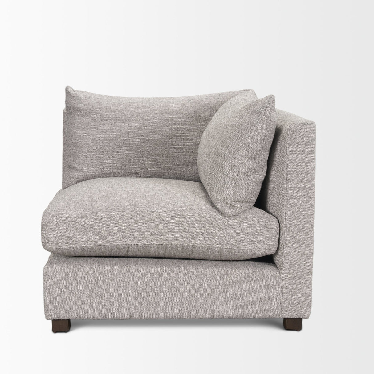 Halston Corner Light Grey Performance Fabric by Mercana at Eve Furniture