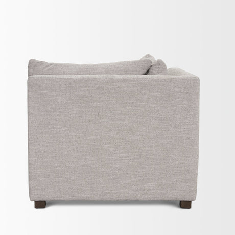 Halston Corner Light Grey Performance Fabric by Mercana at Eve Furniture