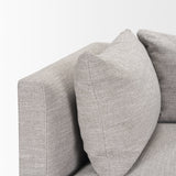 Halston Corner Light Grey Performance Fabric by Mercana at Eve Furniture