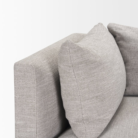 Halston Corner Light Grey Performance Fabric by Mercana at Eve Furniture