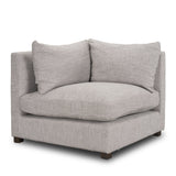 Halston Corner Light Grey Performance Fabric by Mercana at Eve Furniture