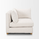 Halston Corner Sectional Piece Oatmeal Performance Fabric by Mercana at Eve Furniture