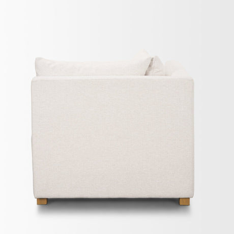 Halston Corner Sectional Piece Oatmeal Performance Fabric by Mercana at Eve Furniture