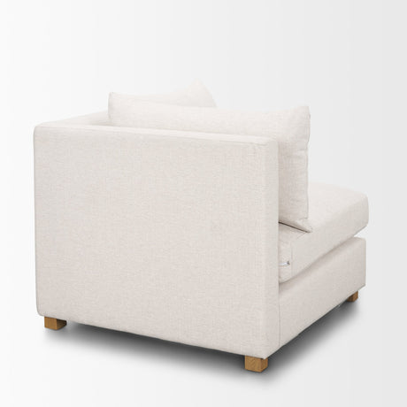 Halston Corner Sectional Piece Oatmeal Performance Fabric by Mercana at Eve Furniture
