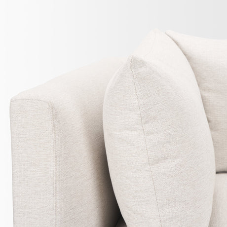 Halston Corner Sectional Piece Oatmeal Performance Fabric by Mercana at Eve Furniture
