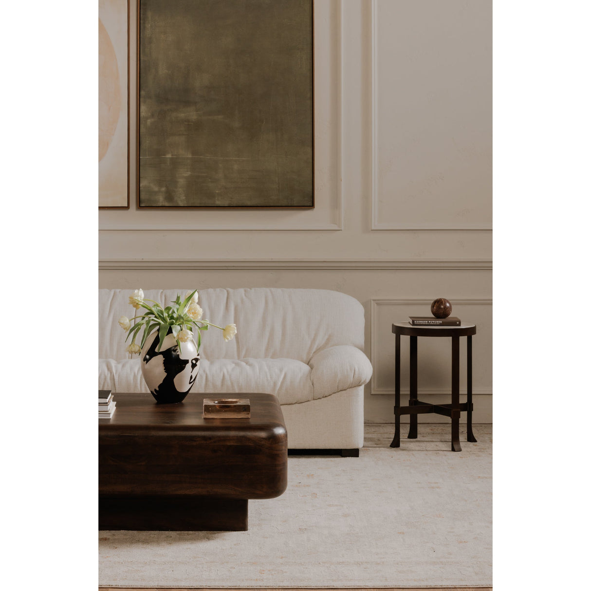 Halston Flecked Oat Sofa by Moe's Home at Eve Furniture