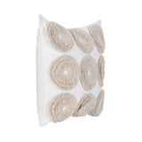Halston Ivory 22x22 Throw Pillow (Set of 2) by Classic Home at Eve Furniture