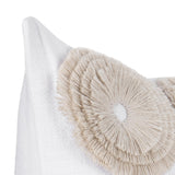 Halston Ivory 22x22 Throw Pillow (Set of 2) by Classic Home at Eve Furniture