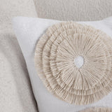 Halston Ivory 22x22 Throw Pillow (Set of 2) by Classic Home at Eve Furniture
