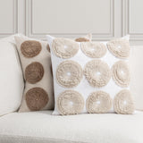 Halston Ivory 22x22 Throw Pillow (Set of 2) by Classic Home at Eve Furniture