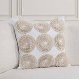 Halston Ivory 22x22 Throw Pillow (Set of 2) by Classic Home at Eve Furniture