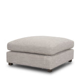 Halston Large Ottoman Light Gray Performance Fabric by Mercana at Eve Furniture