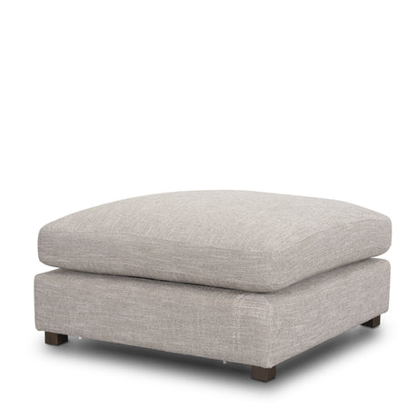 Halston Large Ottoman Light Gray Performance Fabric by Mercana at Eve Furniture
