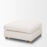 Halston Large Ottoman Oatmeal Performance Fabric by Mercana at Eve Furniture
