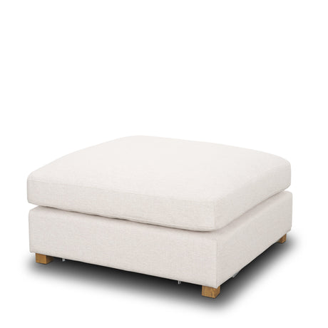 Halston Large Ottoman Oatmeal Performance Fabric by Mercana at Eve Furniture