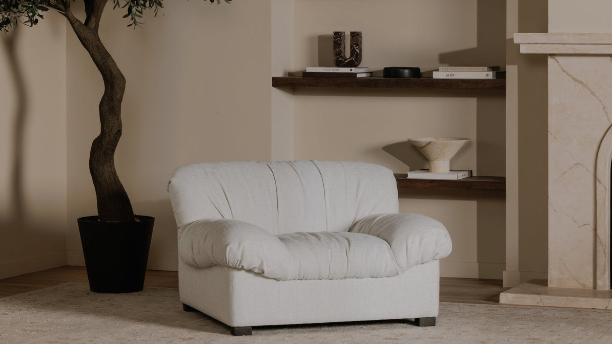 Halston Lounge Chair Flecked Oat by Moe's Home at Eve Furniture