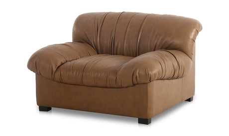 Halston Lounge Chair Tan Leather by Moe's Home at Eve Furniture