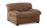 Halston Lounge Chair Tan Leather by Moe's Home at Eve Furniture