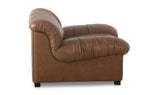 Halston Lounge Chair Tan Leather by Moe's Home at Eve Furniture