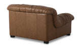 Halston Lounge Chair Tan Leather by Moe's Home at Eve Furniture