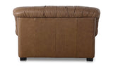 Halston Lounge Chair Tan Leather by Moe's Home at Eve Furniture