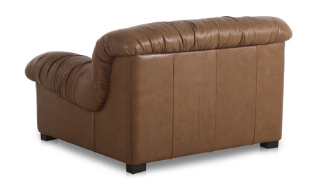 Halston Lounge Chair Tan Leather by Moe's Home at Eve Furniture