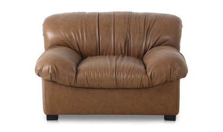 Halston Lounge Chair Tan Leather by Moe's Home at Eve Furniture