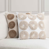 Halston Natural 22x22 Throw Pillow (Set of 2) by Classic Home at Eve Furniture
