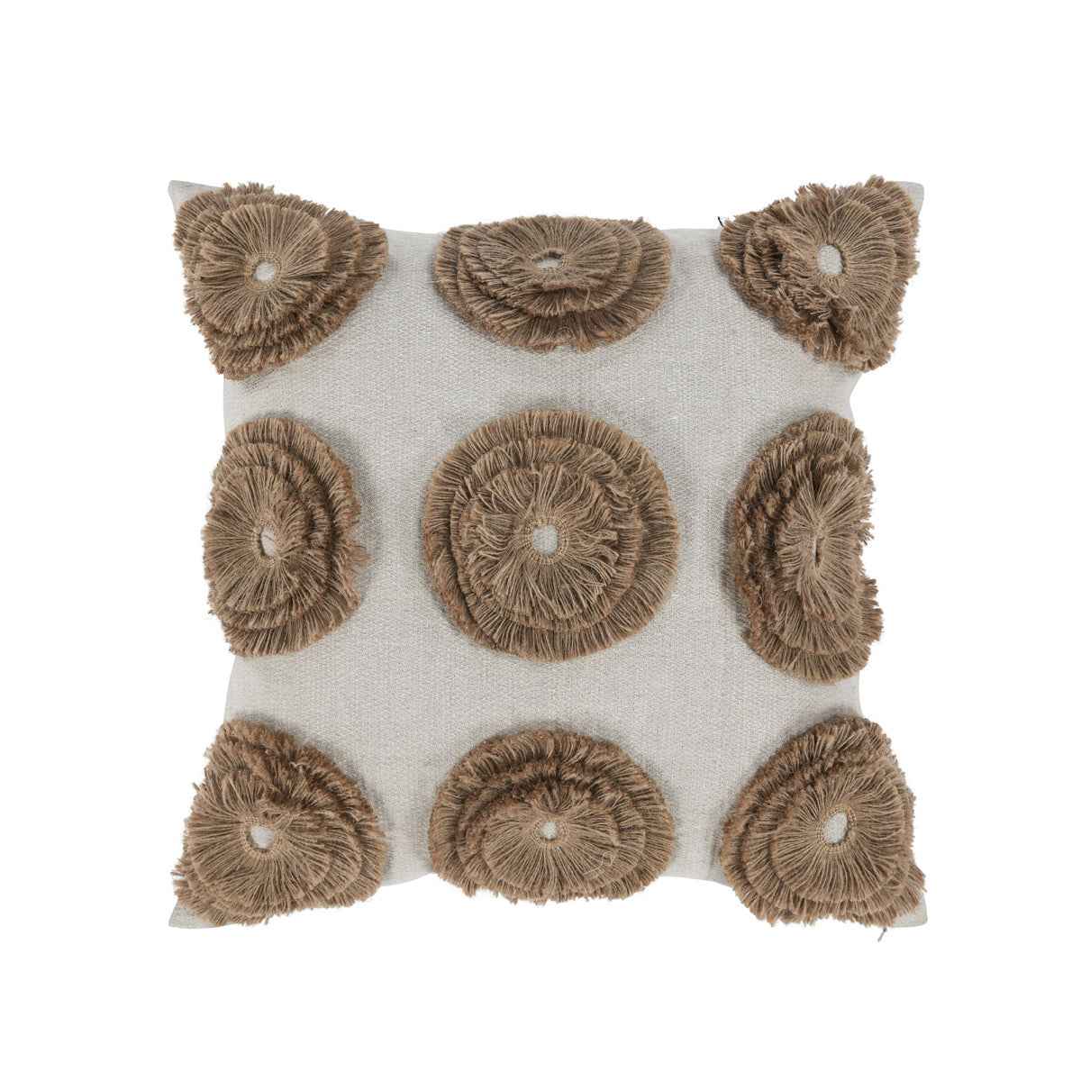 Halston Natural 22x22 Throw Pillow (Set of 2) by Classic Home at Eve Furniture