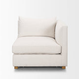 Halston Right Arm Sectional Piece Oatmeal Performance Fabric by Mercana at Eve Furniture