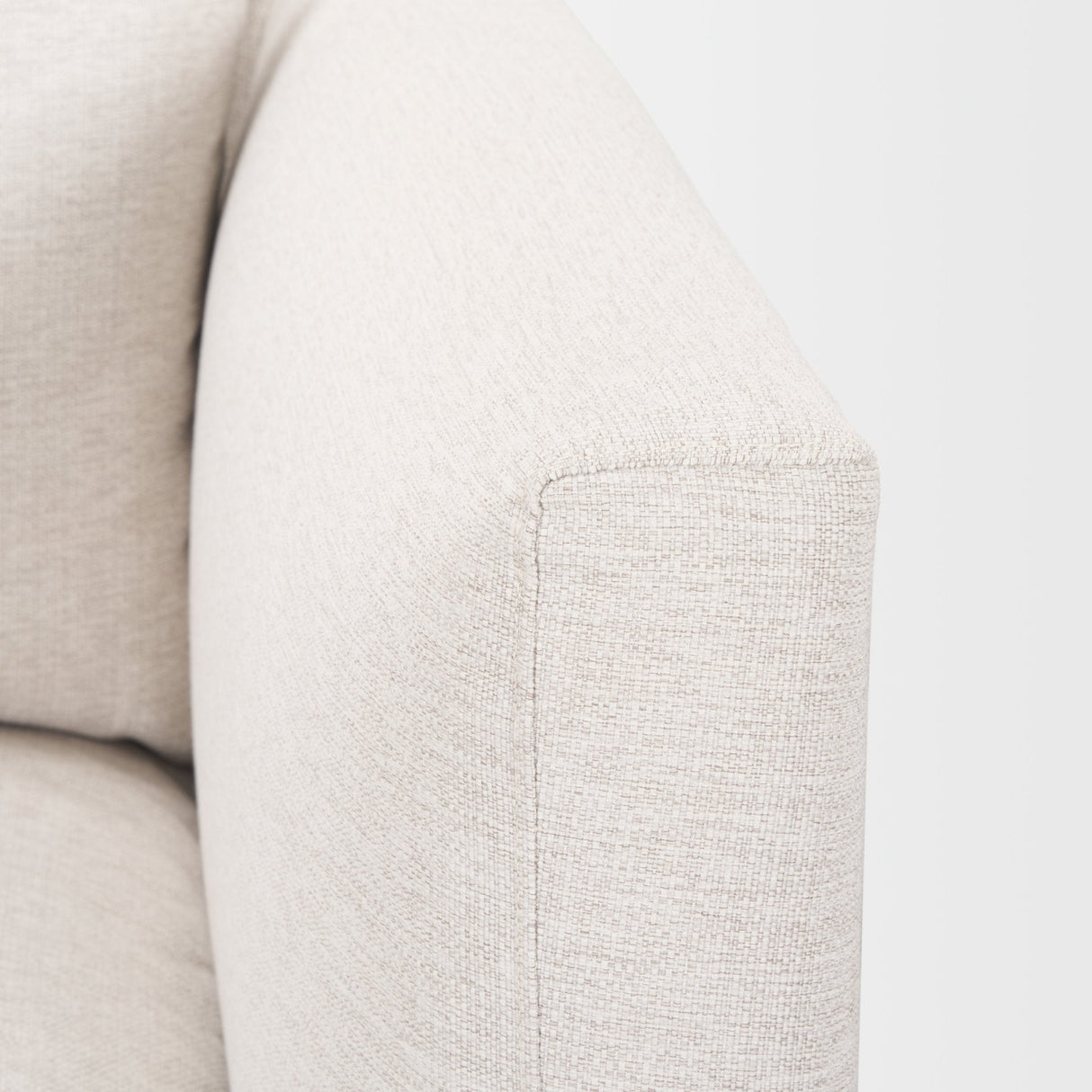 Halston Right Arm Sectional Piece Oatmeal Performance Fabric by Mercana at Eve Furniture