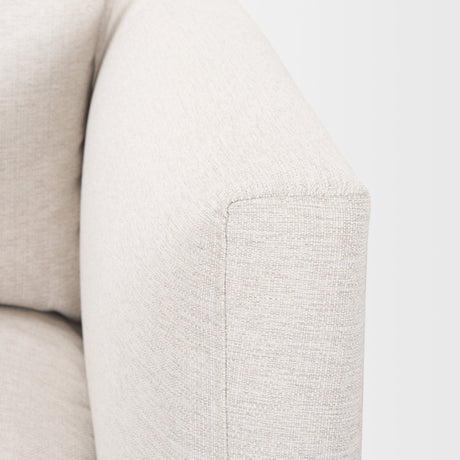 Halston Right Arm Sectional Piece Oatmeal Performance Fabric by Mercana at Eve Furniture