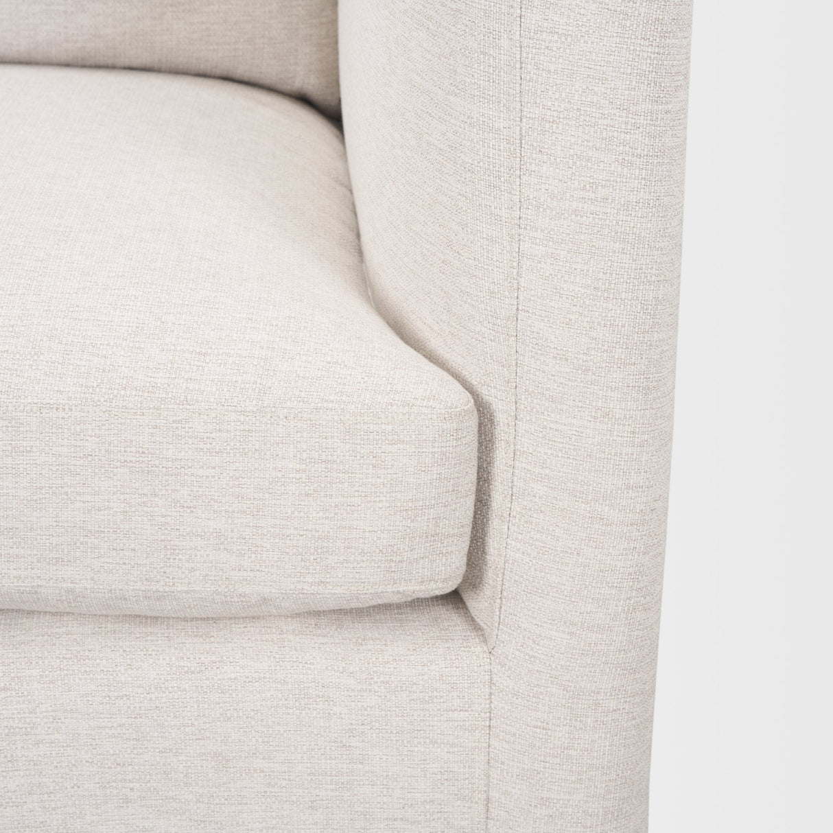 Halston Right Arm Sectional Piece Oatmeal Performance Fabric by Mercana at Eve Furniture