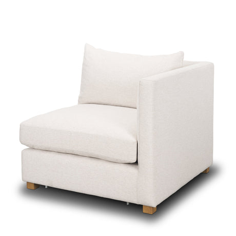 Halston Right Arm Sectional Piece Oatmeal Performance Fabric by Mercana at Eve Furniture