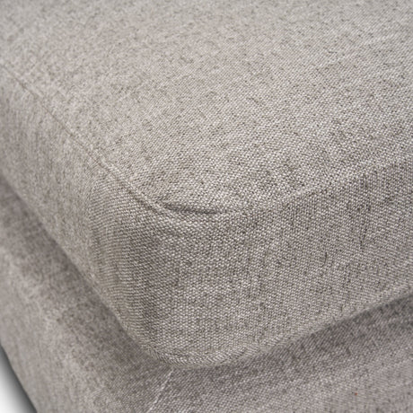 Halston Small Ottoman Light Gray Performance Fabric by Mercana at Eve Furniture