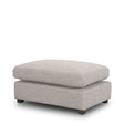Halston Small Ottoman Light Gray Performance Fabric by Mercana at Eve Furniture