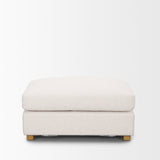 Halston Small Ottoman Oatmeal Performance Fabric by Mercana at Eve Furniture