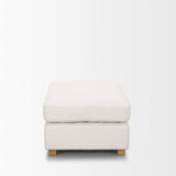 Halston Small Ottoman Oatmeal Performance Fabric by Mercana at Eve Furniture