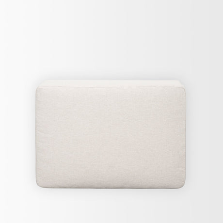 Halston Small Ottoman Oatmeal Performance Fabric by Mercana at Eve Furniture