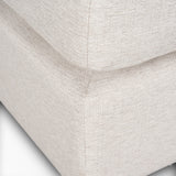 Halston Small Ottoman Oatmeal Performance Fabric by Mercana at Eve Furniture