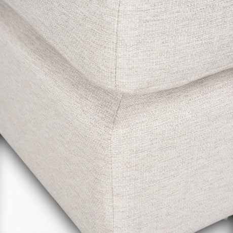 Halston Small Ottoman Oatmeal Performance Fabric by Mercana at Eve Furniture