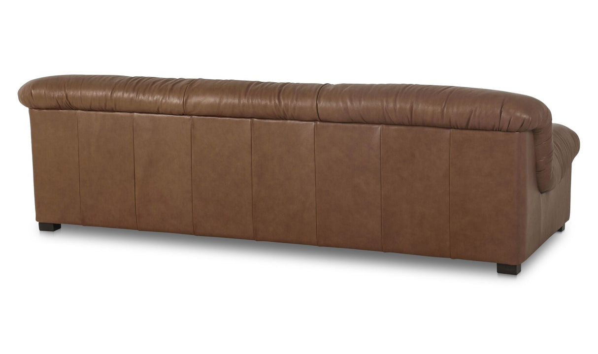 Halston Sofa Tan Leather by Moe's Home at Eve Furniture