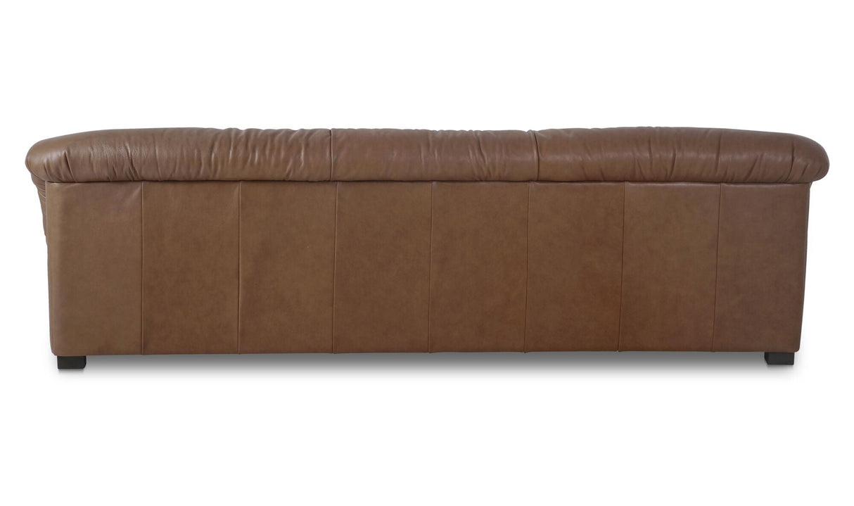 Halston Sofa Tan Leather by Moe's Home at Eve Furniture