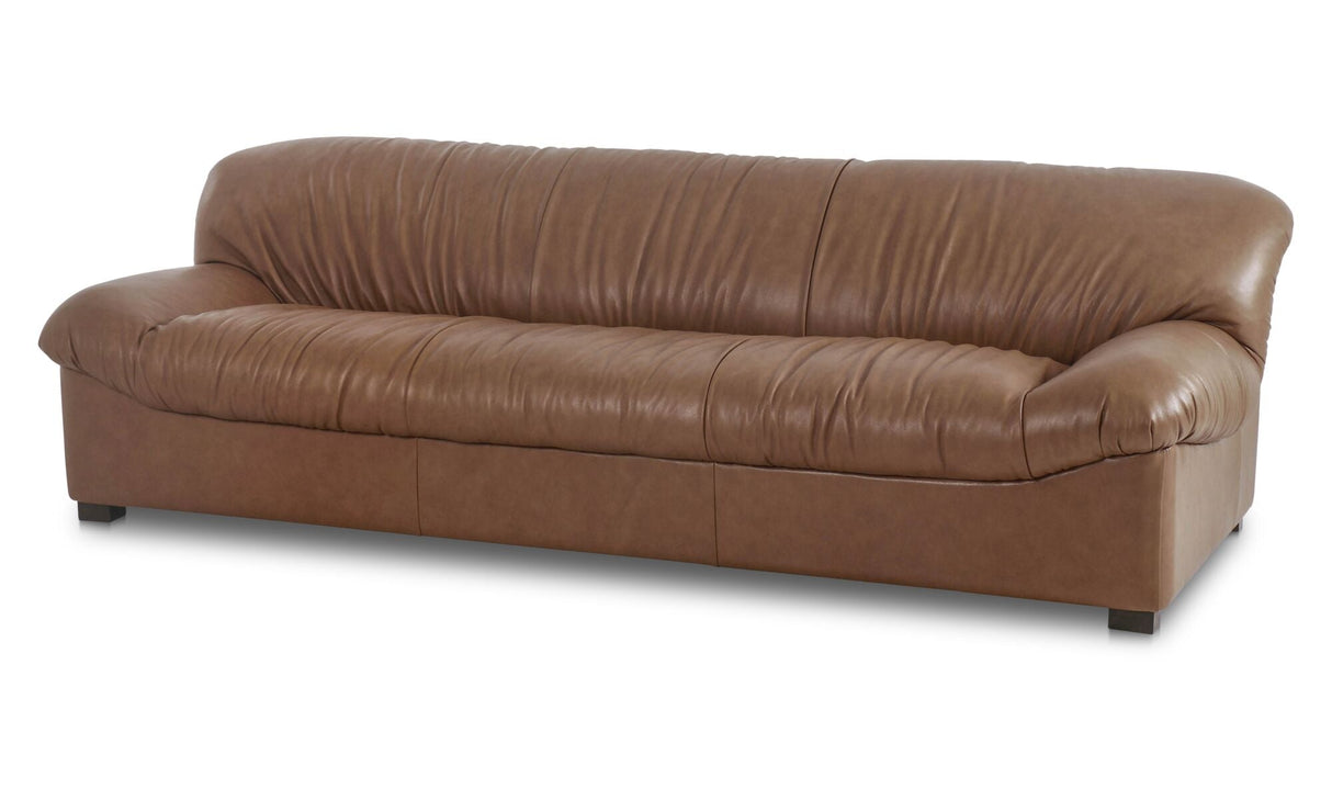 Halston Sofa Tan Leather by Moe's Home at Eve Furniture