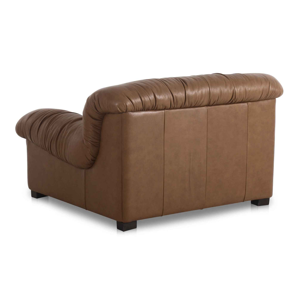 Halston Tan Leather Lounge Chair