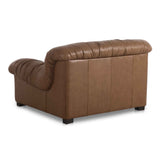 Halston Tan Leather Lounge Chair