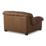 Halston Tan Leather Lounge Chair